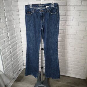 Eddie Bauer Ladies Size 10L Medium Wash Low Rise Bootcut Blue Jeans